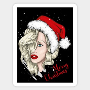 Christmas pinup girls Sticker